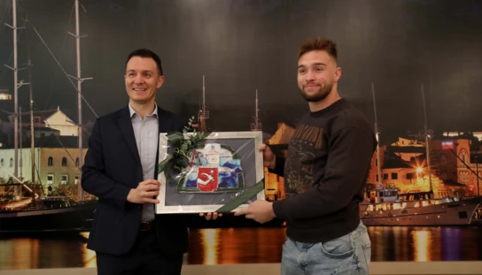 Gradonačelnik održao prijem za Duju Nizića, svjetskog prvaka u jiu-jitsuu