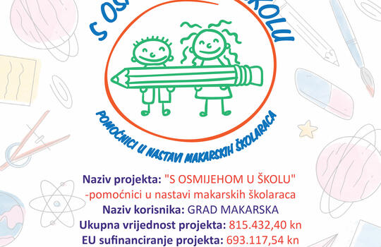 S osmijehom u školu" – Pomoćnici u nastavi makarskih školaraca - FAZA IV